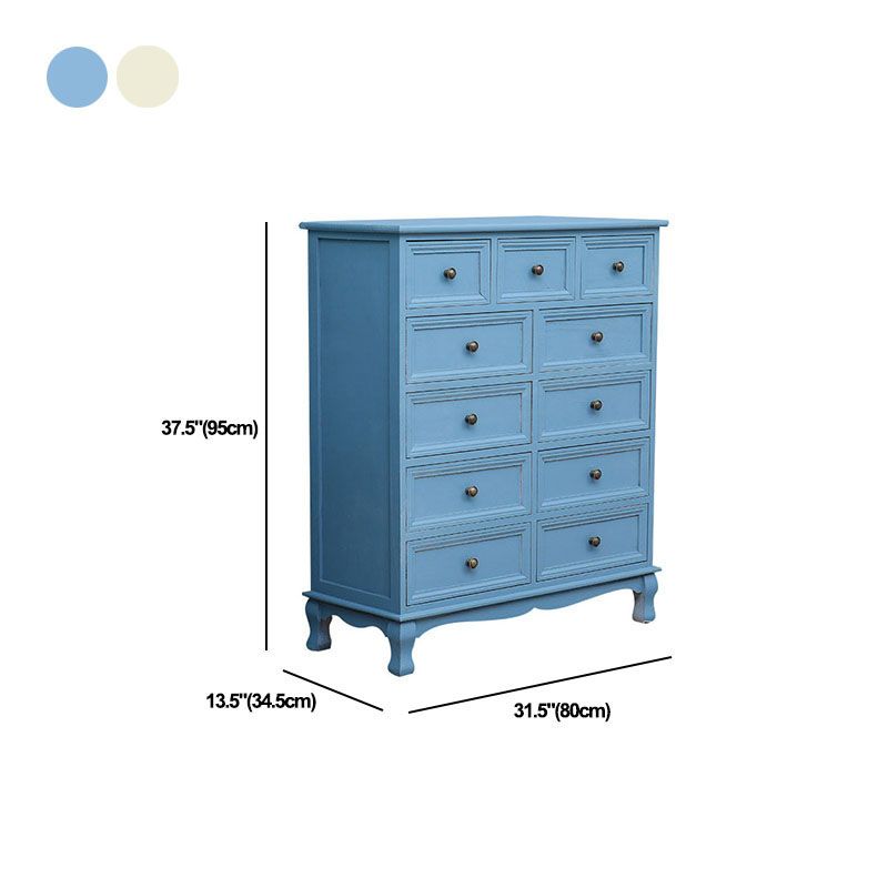 14" W Traditional Wooden Lingerie Chest Vertical Storage Chest with Drawers