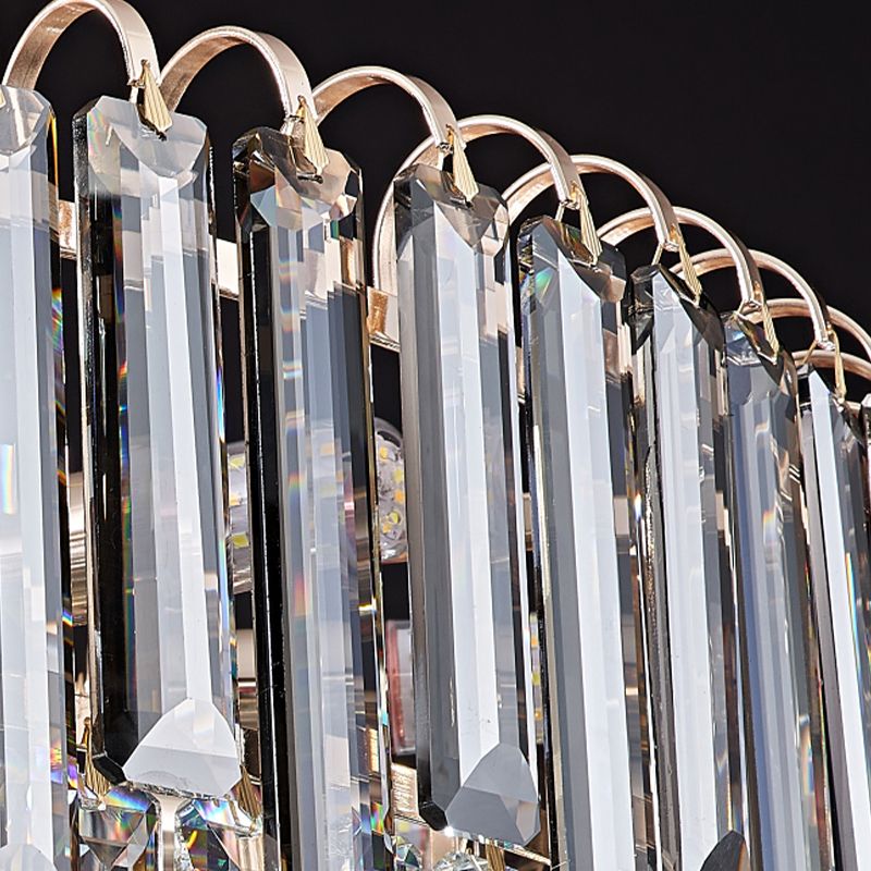 Modern Style 3 Tiers Wall Light Crystal 3 Lights Sconces for Bedroom