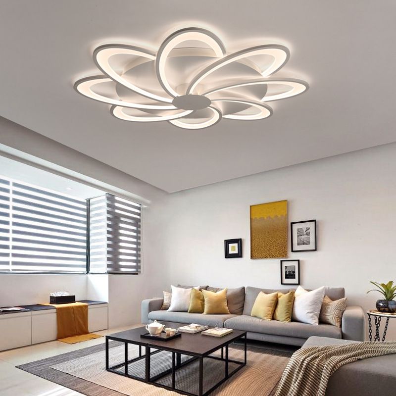 Plafonnier LED multi-lumières de Style moderne, luminaire décoratif d'intérieur, idéal pour un salon