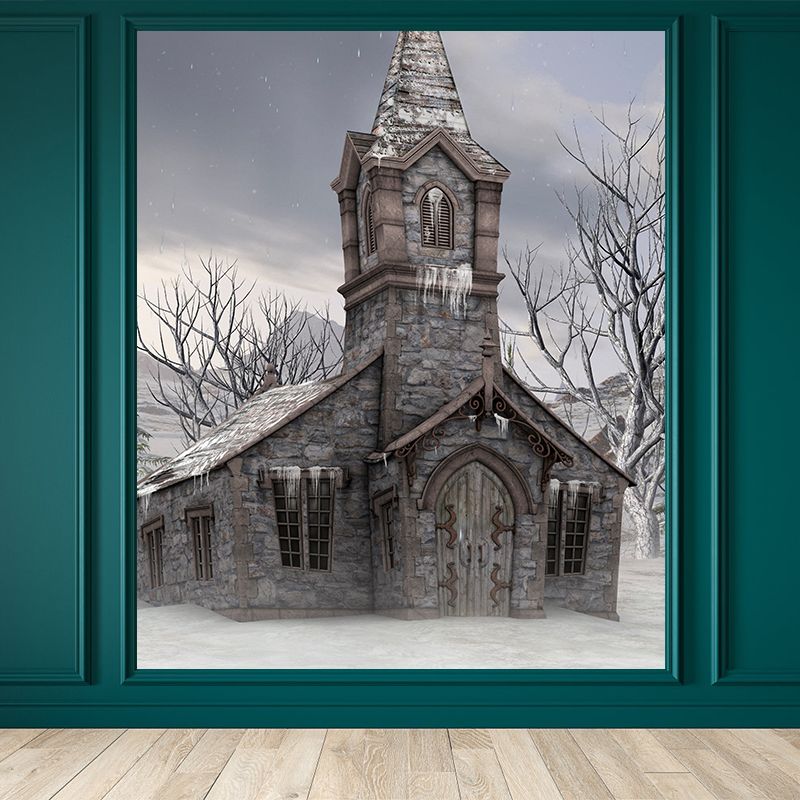 House Wall Mural Modern Decorative Living Room Wall Covering, Custom Size Available