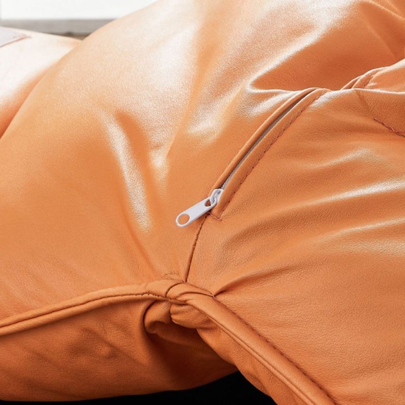 Balcony Recliner Lazy Rocking Chairs Fabric Soft Upholstered Sofa Chair