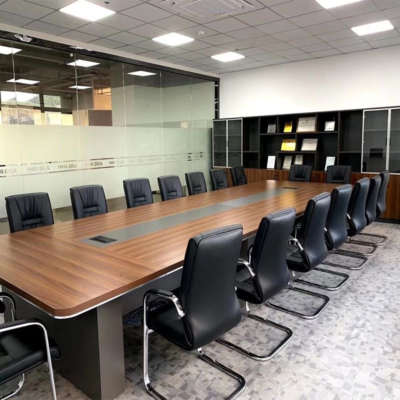 Silver Metal Modern Conference Chair High Back Leather Conference Chair