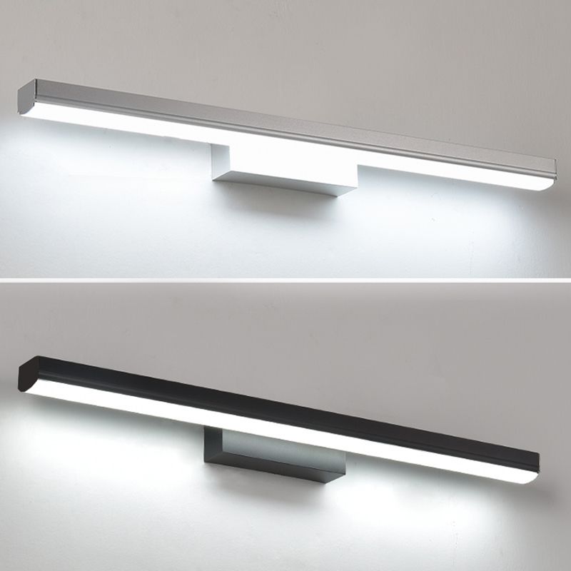 Style minimaliste moderne de style cylindrique de vanité murale lumineux acrylique 1 luminaire mural de vanité légère