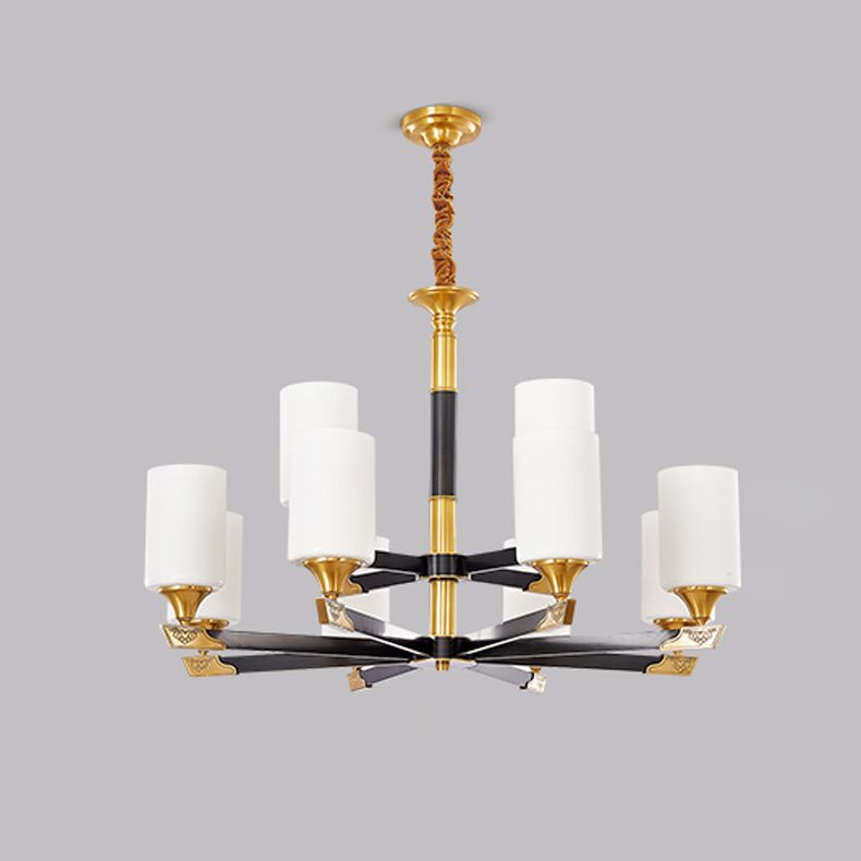 Moderne minimalisme stijl cilindrische hangende kroonluchter koperen plafond kroonluchter