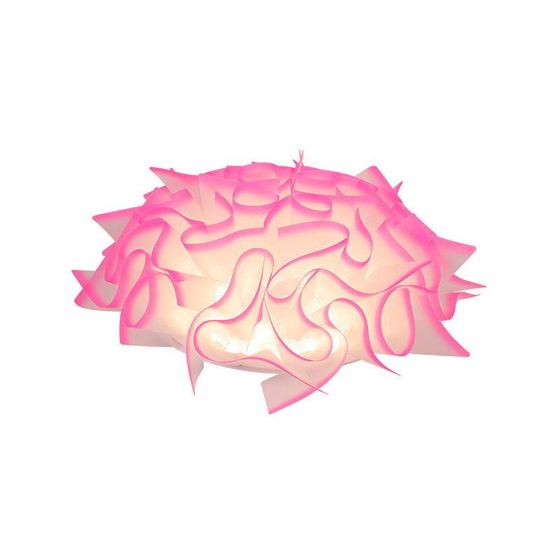 Modern Creative LED Flush Plafoniera con Twist Acrilico Shade Rosa/Arancione/Blu Kid Room Plafoniera in Terzo Ingranaggio