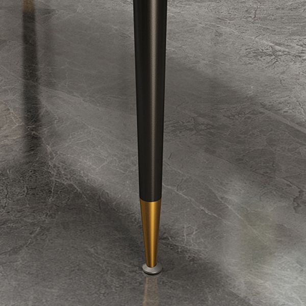 Metal Industrial Rectangle Table Sintered Stone Table for Kitchen and Dining Room