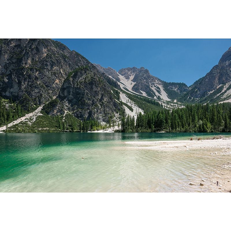 Mountain Mural Decal Eco-friendly Wallpaper Customized Wall Covering for Living Room