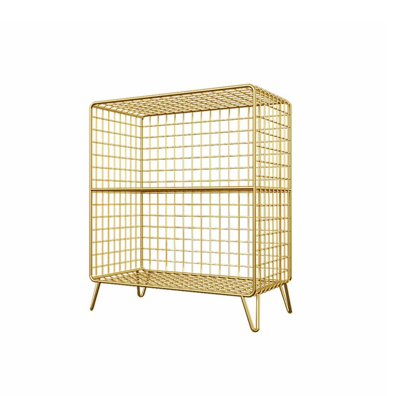 Glam Shelf Bookcase Metal Closed Back Book Shelf for Home Office