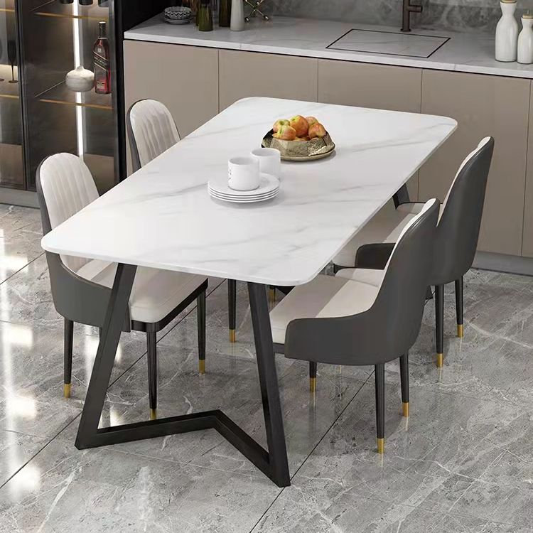 Modern 1/4/5/7 Pieces Furniture with Sintered Stone Table and Chairs Dining Set