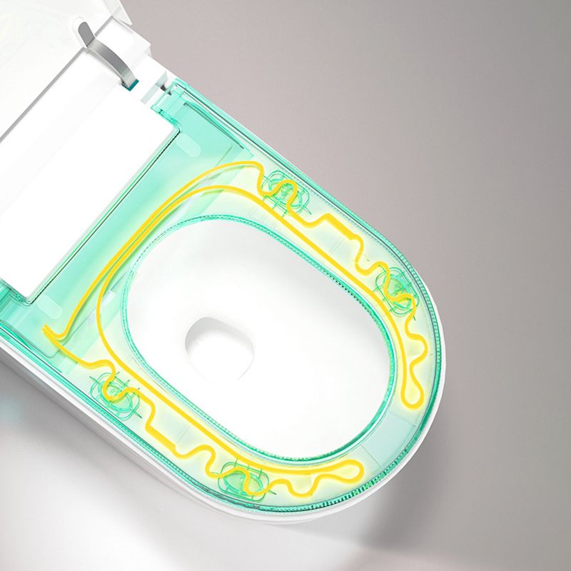 Modern Floor Mounted Toilet Bowl ABS Siphon Jet All-In-One Toilet