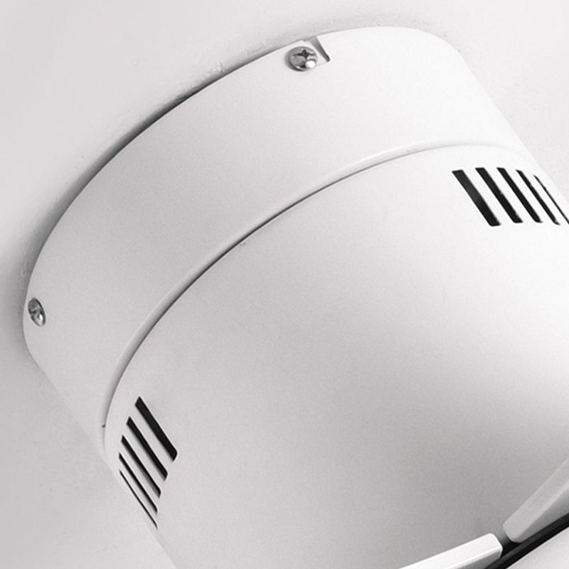 Nordic Style Ceiling Fan Lamp LED Circle Shape Ceiling Fan Light for Living Room