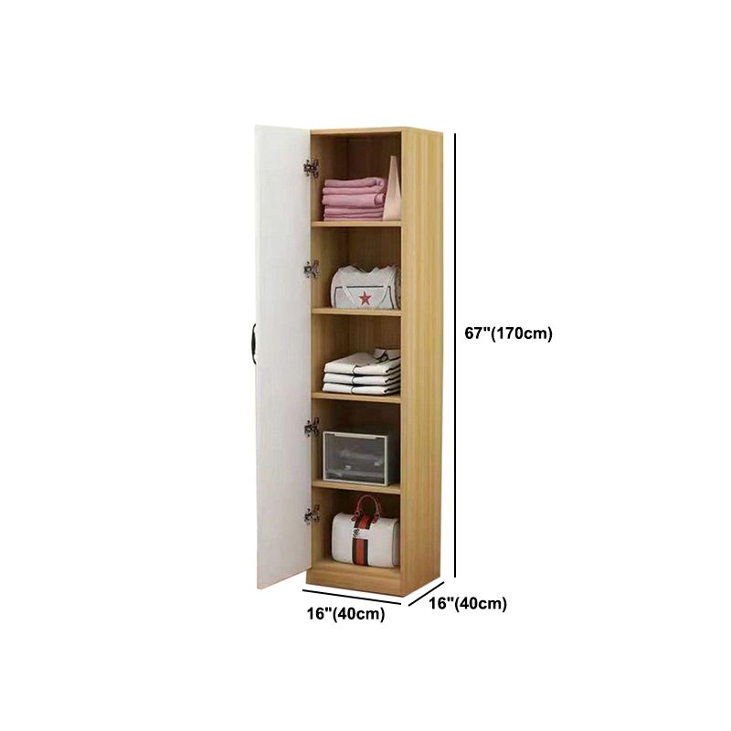 Hinged Wardrobe Closet Non-Hanging Wardrobe Armoire for Bedroom