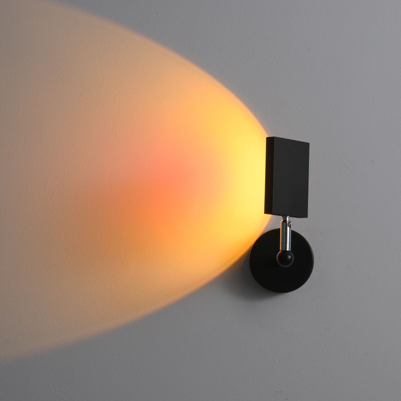 Moderner Stil rechteckiger Wand montiertes Lampe Metall 1 Lichtwandmontierte Beleuchtung