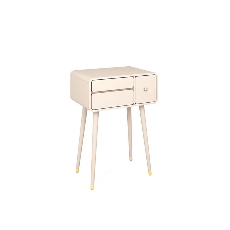 Modern Makeup Vanity Desk Table with Drawer in White/Pink for Bedroom