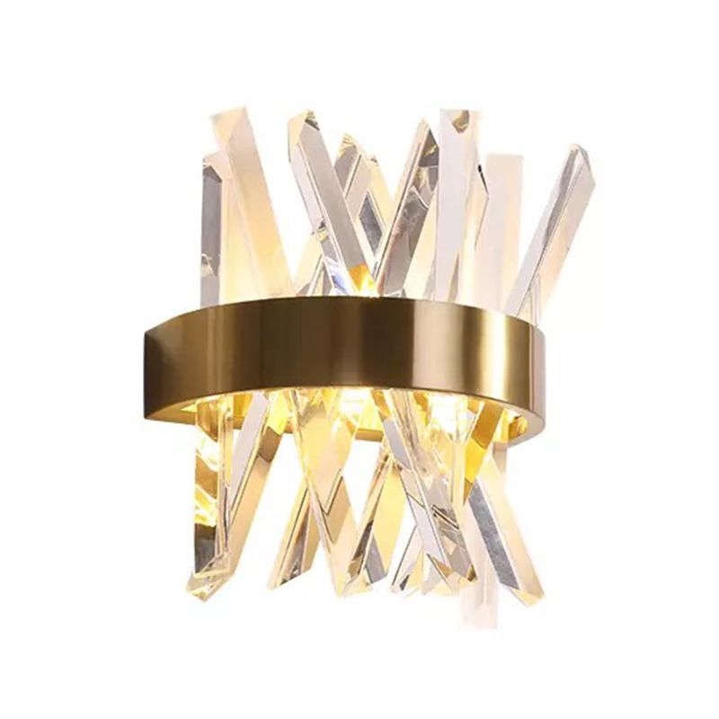 Unique Shape Wall Light Sconces Crystal 1 Light Wall Lighting Fixtures for Dining Room