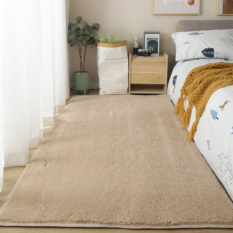Tappeto in poliestere con tappeto solido minimalista tappeto interno per la camera da letto per adulti