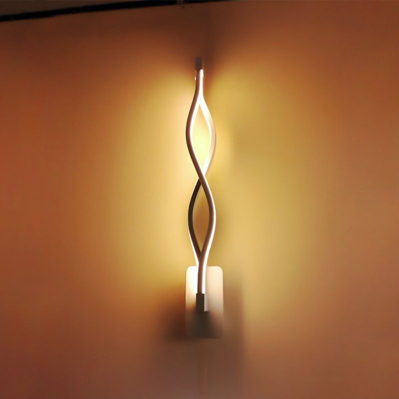 Creative Minimalist Style Linear Wall Sconce Aluminum 2 Lights Sconces