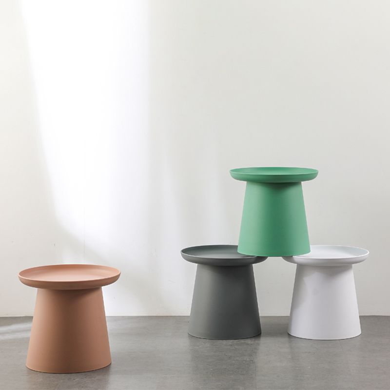 Modern Round Coffee Table Pedestal Cocktail Table for Living Room