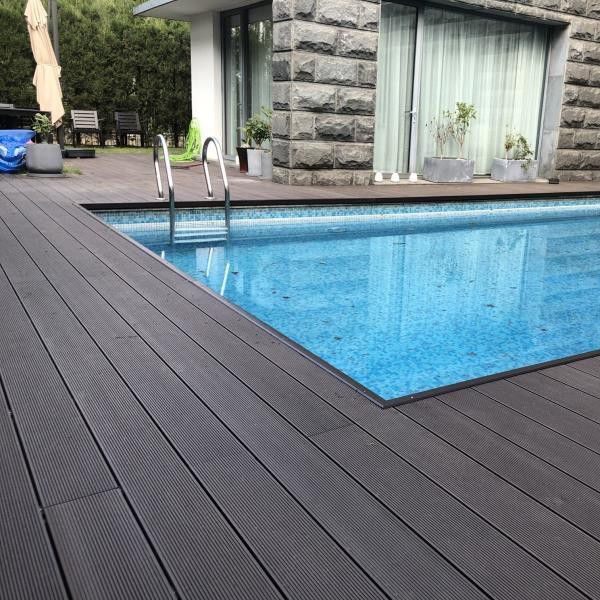 Striped Pattern Patio Flooring Tiles Nailed Flooring Tiles Floor Board
