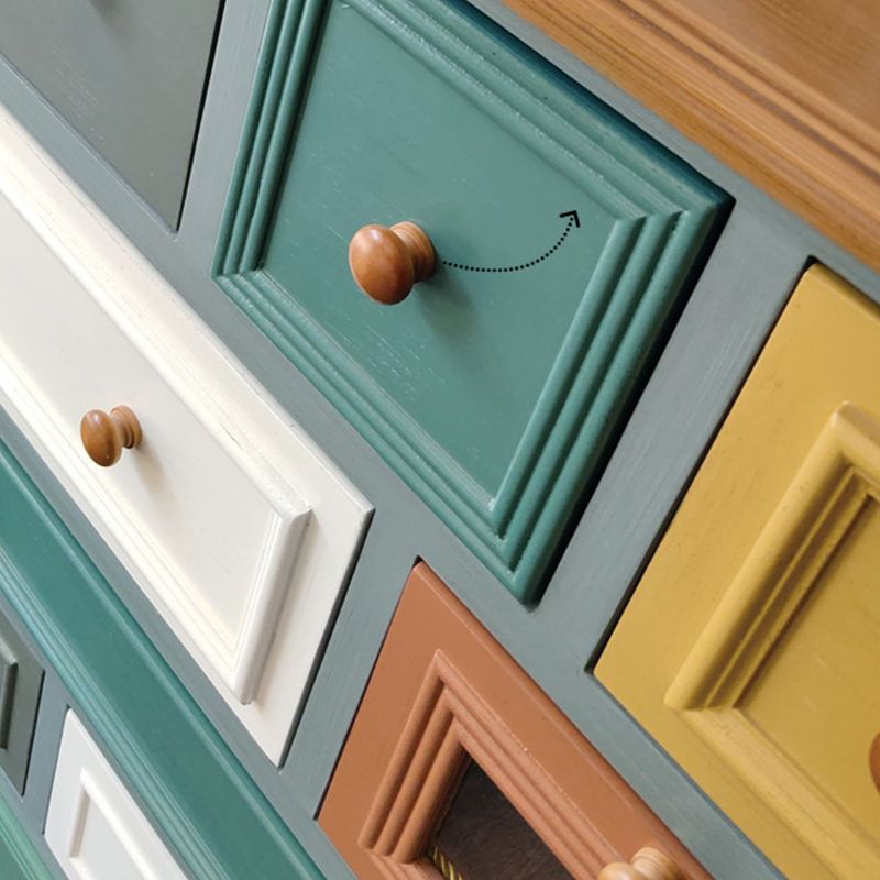 Coastal Birch Storage Chest Dresser Horizontal Storage Chest for Bedroom