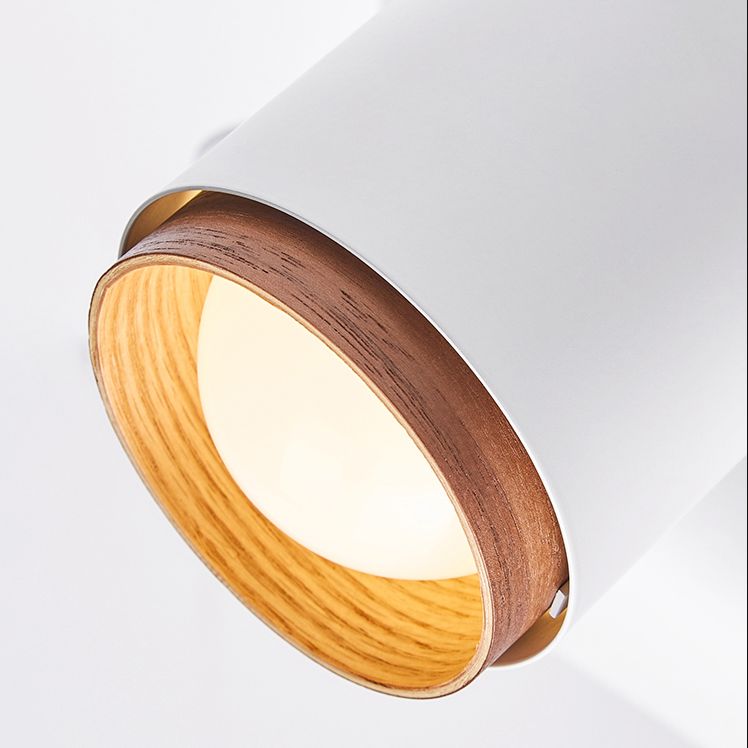 Assayeurs nordiques en métal et en bois Spotlighting Spotlighting Cylindricall Flush Plafond Éclairage de piste pour le foyer et la chambre