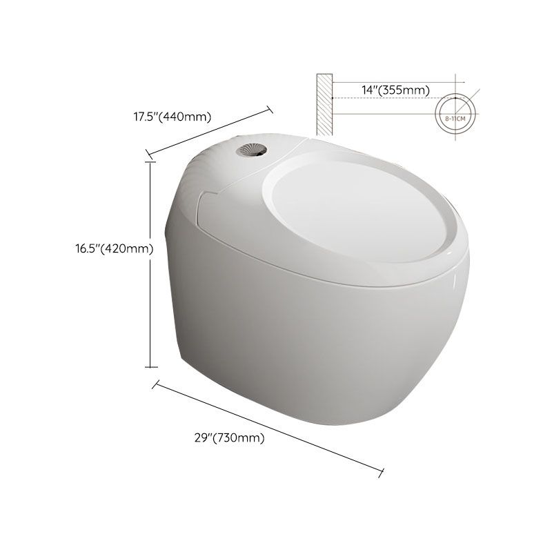 Modern Toilet Bowl Floor Mounted Porcelain All-In-One Urine Toilet