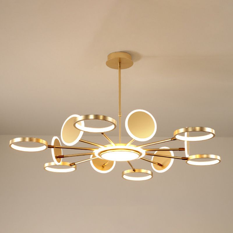 Lampadario a sospensione del metallo post-moderno Lampada a LED LED ROURO per soggiorno