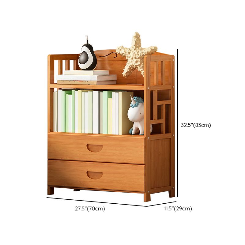 Contemporary 2 - Drawer Accent Chest, Rectangle Lacquered Chest in Natural