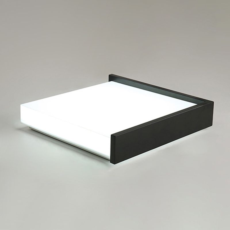 Neue moderne quadratische LED-Unterputzleuchte mit 1 Licht und Acryl für die Deckenmontage im Wohnzimmer