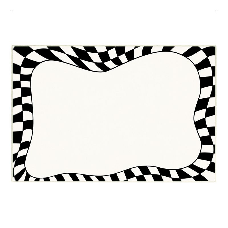 Green Modern Carpet Blending Lattice Carpet Stain Resistant Carpet for Living Room