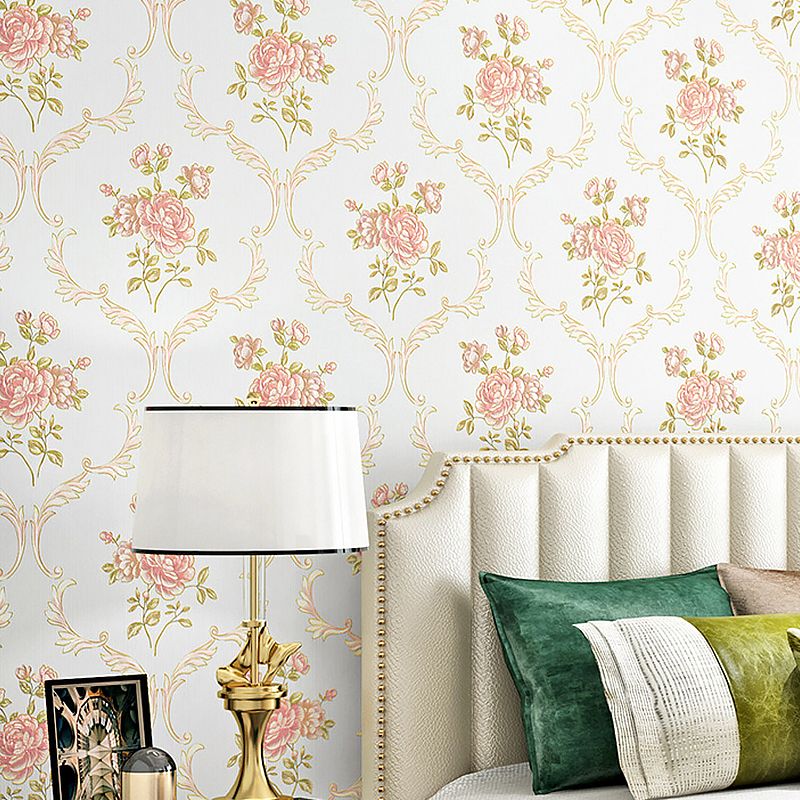 Vintage 3D Embossed Flora Wallpaper Non-Pasted 31'L x 20.5"W