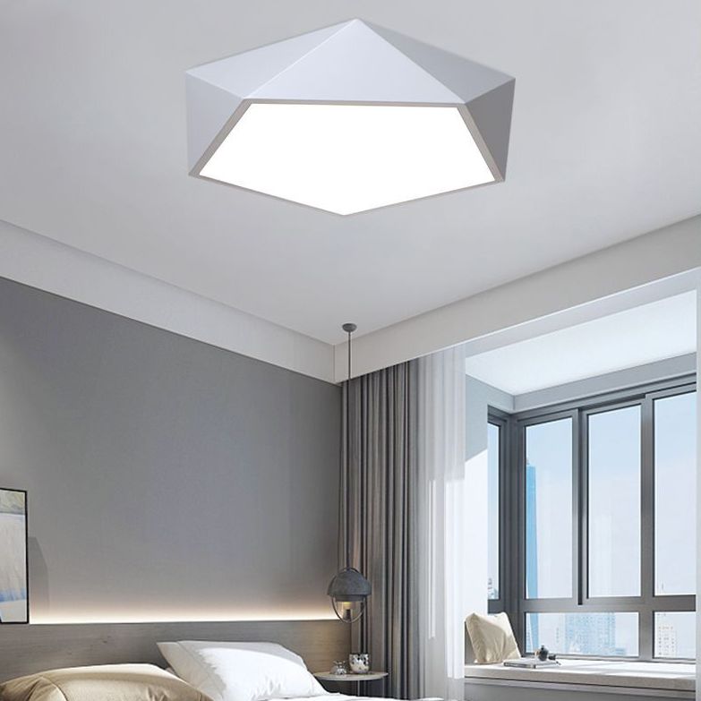 Modern Simplicity Paint Process Acryl Plafond Light Polygon Shape voor Slaapkamer