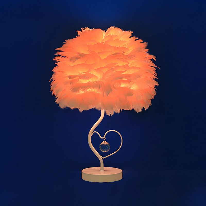 Aprikose/Blau/Orange Dome Nachttisch Licht modern