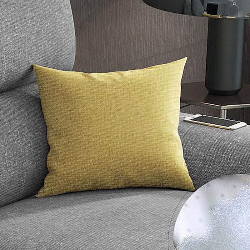 35.43"High Pillow Top Arm Sectional Slipcovered Sofa with Cushion Back