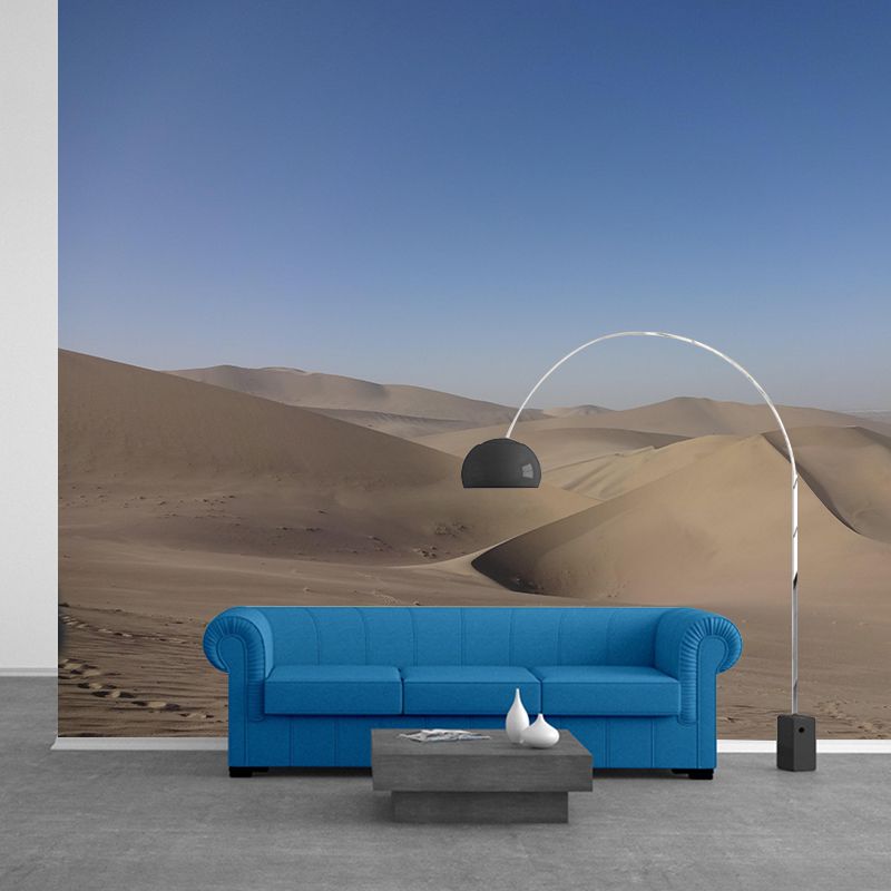 Desert Mural Contemporary Photography Style Wallpaper Mildew Resistant for Bedroom