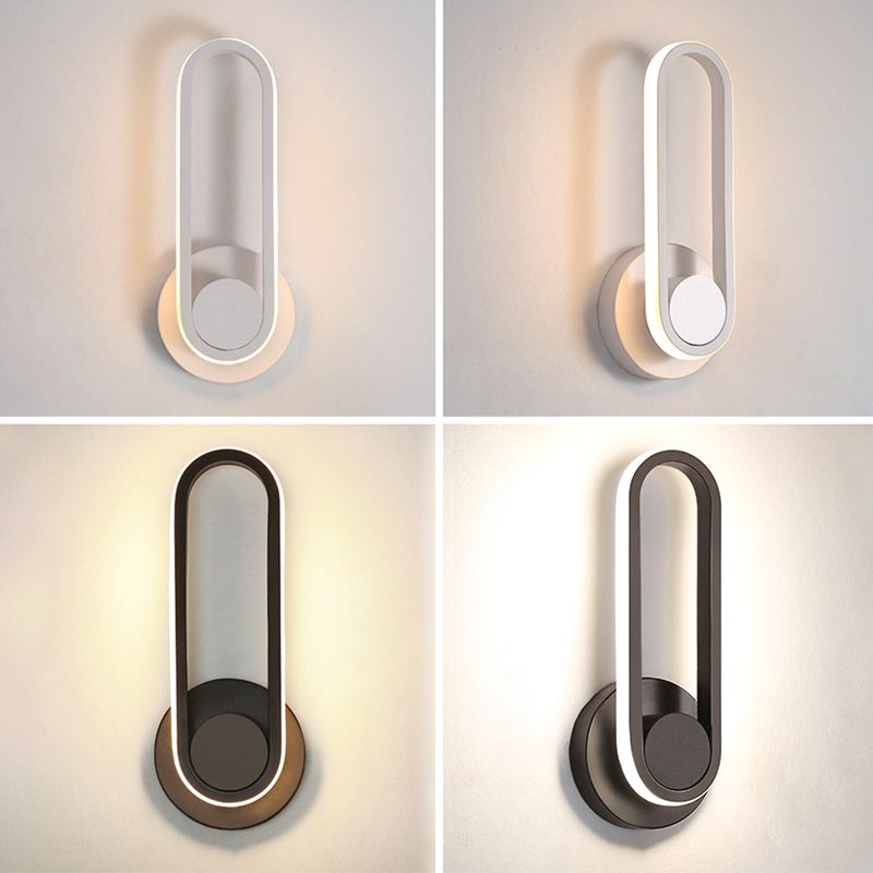 1 Light Geometric Wall Mount Light Fixture Modern Metal Wall Mounted Lights