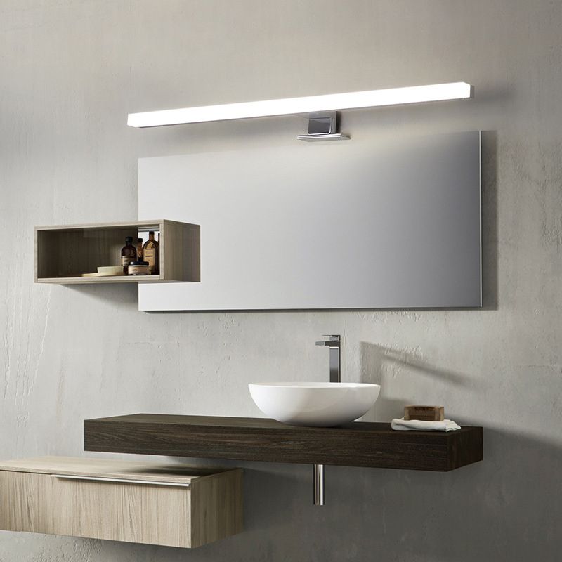 Contemporary Minimalism Linear Makeup Mirror Light Aluminum Alloy Wall Mount LED Vanity Light