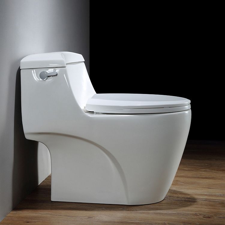 Modern Siphon Jet Toilet Bowl Cotton White Bidet Toilet with Seat for Bathroom