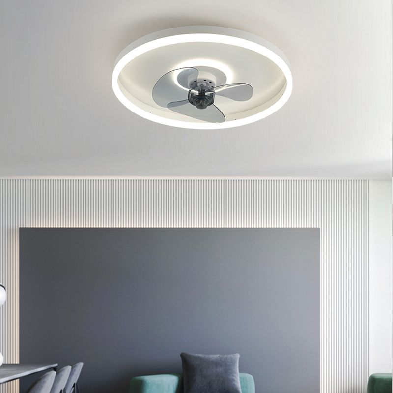 Ring Shape Metal Ceiling Fan Light Simple LED Ceiling Light Fixture