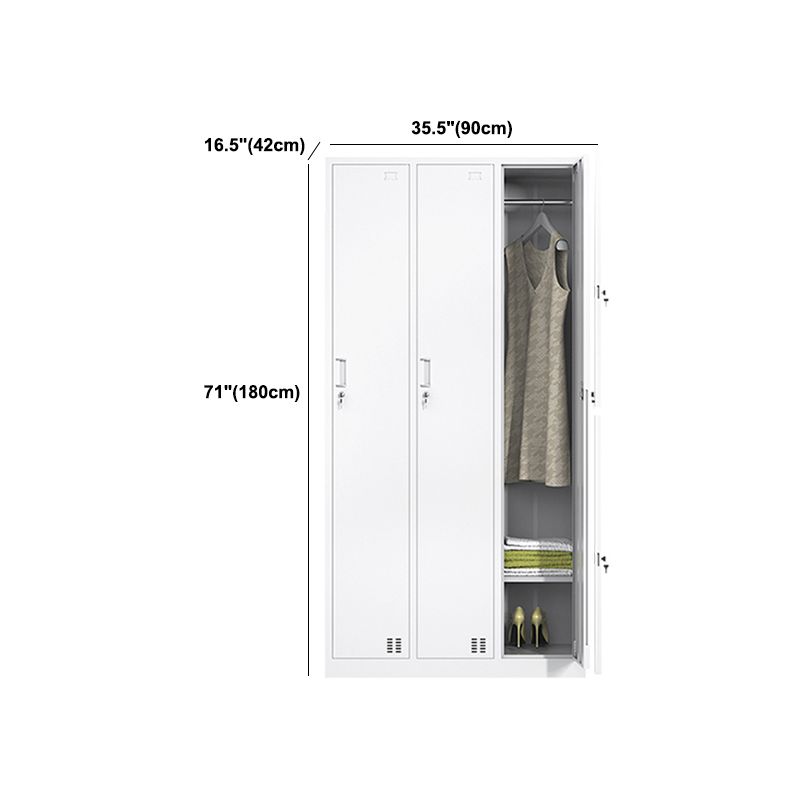 Steel Storage Cabinet for Bathroom Contemporary Cabinet with Hinged Door