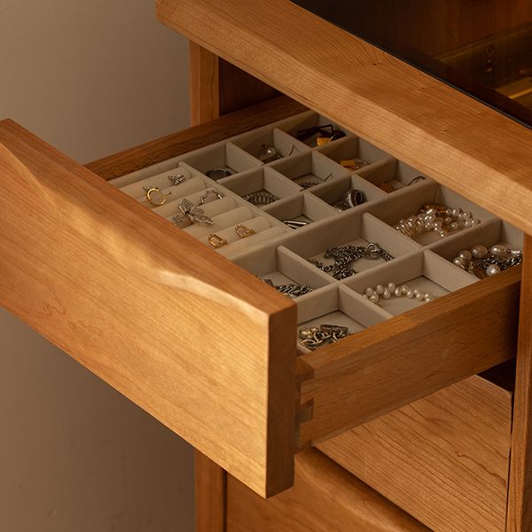 Standing Drawers Included Bedroom Vanity Table with Makeup Table and Stool