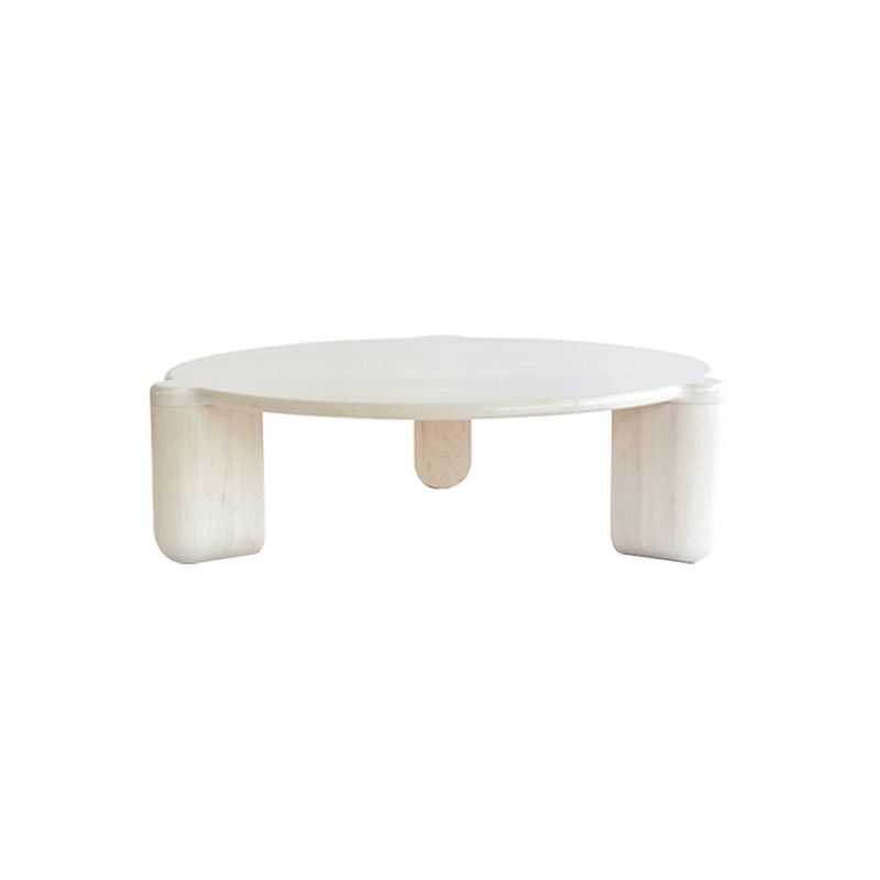 Modern Style Round Wooden Table with 3 Legs Base Coffee Table