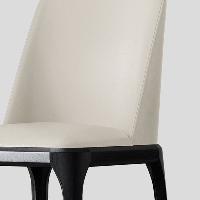 Solid Wood Industrial Dining Room Chair Matte Finish Parsons Dining Chair