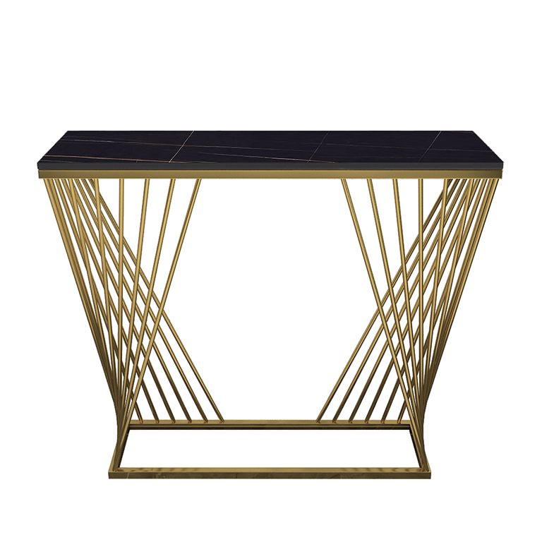 11.81" W Glam Console Accent Table Antique Finish Rectangle Console Sofa Table