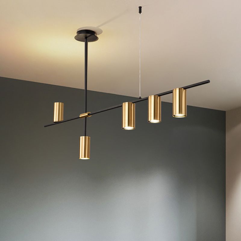 Cilindri della metà del secolo Luci lampadari dell'isola illuminazione isola metallica