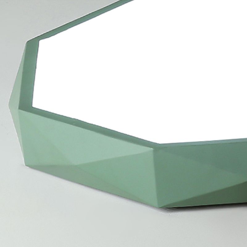 Metal Geometric Shade Flush Mount Llight Nordic Macarons Style1 Head Flush Mount