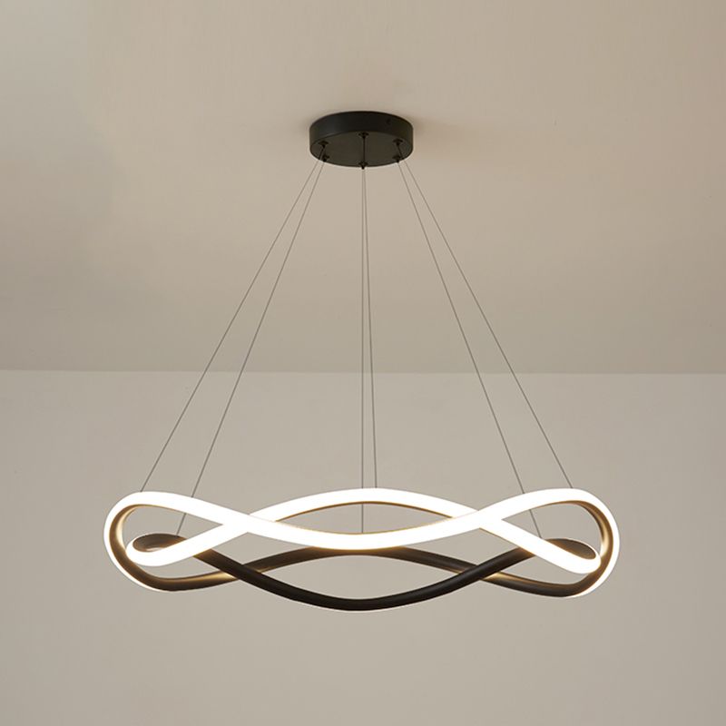 Semplice moderno caratteristico a led -lampadario a sospensione Luce a sospensione per soggiorno sala da pranzo