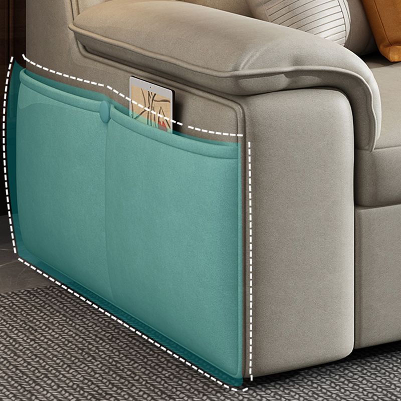 32"W Scandinavian Futon Sofa Bed Leather White Futon Sleeper Sofa