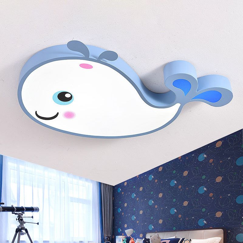 LED Flush Mount Ceiling Light Cartoon Acrylic Ceiling Mount Chandelier for Bedroom