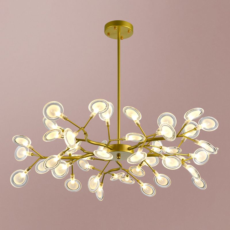 Metall einzigartige Form Kronleuchter leichter moderner Stil Multi -Light Hanging Lampe für Esszimmer